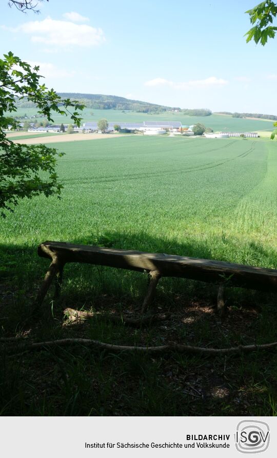 Die heutige Aussicht an Beckenbergbaude bei Eibau.