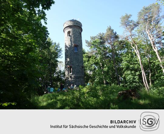 Der Siegesturm auf dem Wachberg in Waldheim.