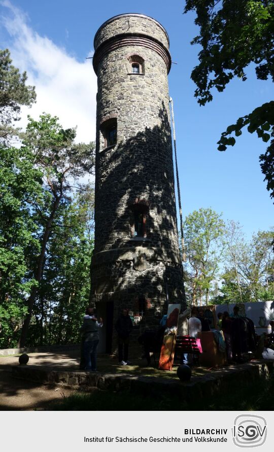 Der Siegesturm auf dem Wachberg in Waldheim.