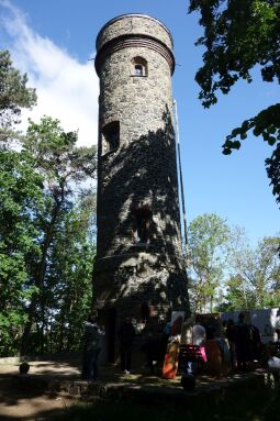 Der Siegesturm auf dem Wachberg in Waldheim.