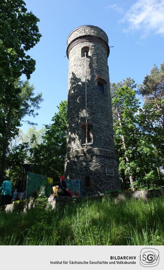 Der Siegesturm auf dem Wachberg in Waldheim.