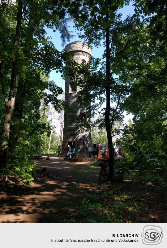 Der Siegesturm auf dem Wachberg in Waldheim.