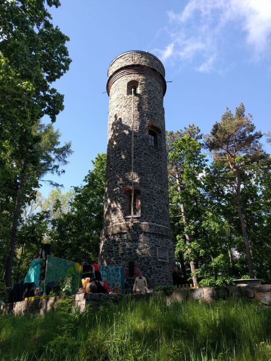 Der Siegesturm auf dem Wachberg in Waldheim.