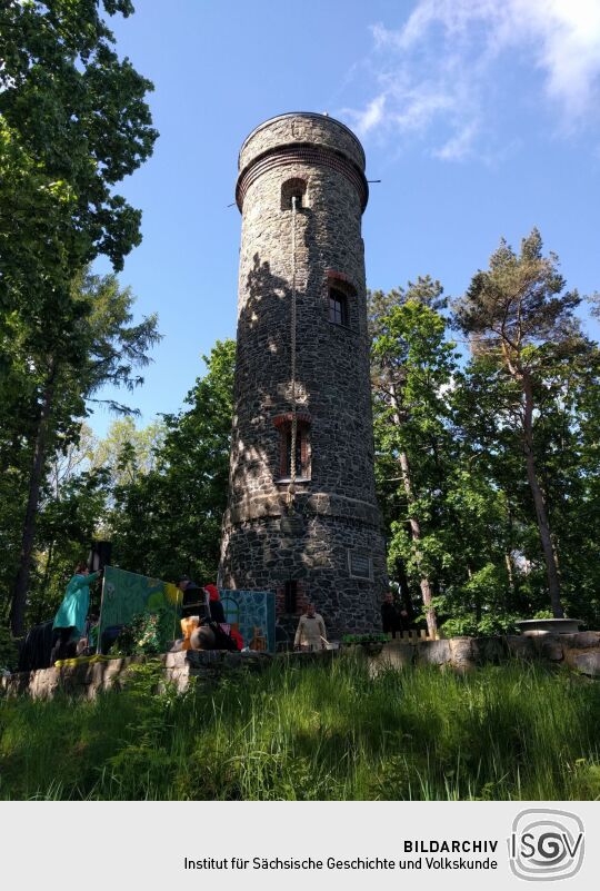 Der Siegesturm auf dem Wachberg in Waldheim.