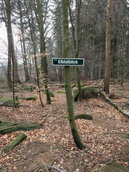 Aussichtspunkt Elbtalblick am Hochstein bei Elstra.