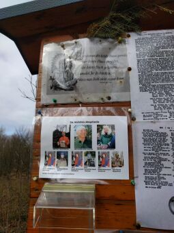 Infotafel auf dem Hochstein bei Elstra.