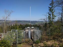 Aussichtspunkt auf dem Rockelmann bei Schwarzenberg.