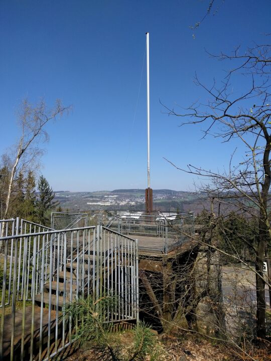 Aussichtspunkt auf dem Rockelmann bei Schwarzenberg.