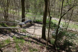 Aussichtspunkt an der Mündung der Trieb in die Weiße Elster.