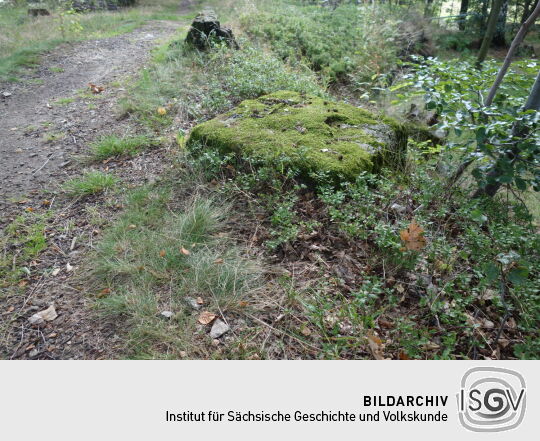 Fundamente der Luftbeobachtungsstelle auf der Morgensternhöhe bei Ansprung.