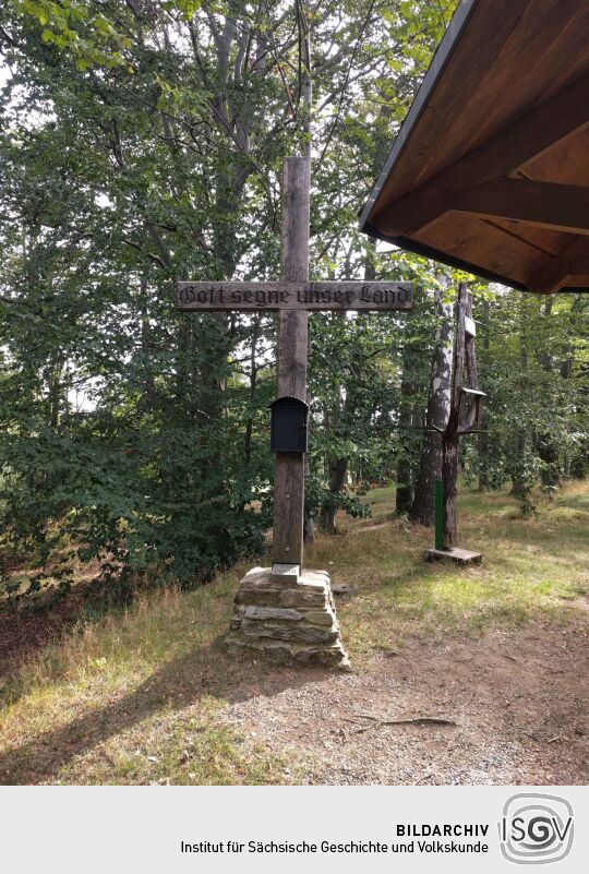 Gipfelkreuz auf der Morgensternhöhe bei Ansprung.