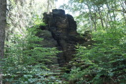 Der ehemalige Aussichtspunkt Bruchbergfelsen.