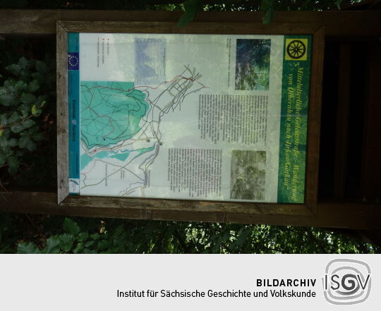 Infotafel am Bruchbergweg bei Olbernhau.