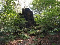 Der ehemalige Aussichtspunkt Bruchbergfelsen.