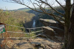 Auf der Brückenklippe in der Wolkensteiner Schweiz.