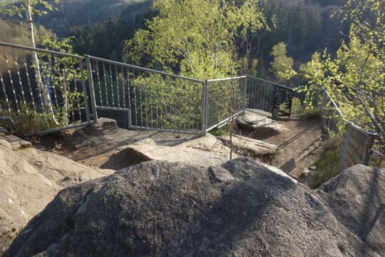 Auf der Brückenklippe in der Wolkensteiner Schweiz.