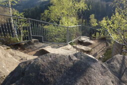 Auf der Brückenklippe in der Wolkensteiner Schweiz.