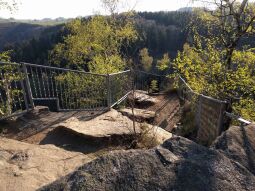 Auf der Brückenklippe in der Wolkensteiner Schweiz.