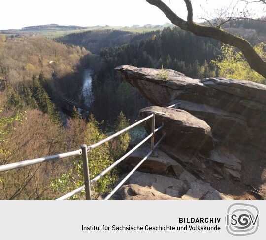 Auf der Brückenklippe in der Wolkensteiner Schweiz.