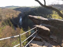 Auf der Brückenklippe in der Wolkensteiner Schweiz.