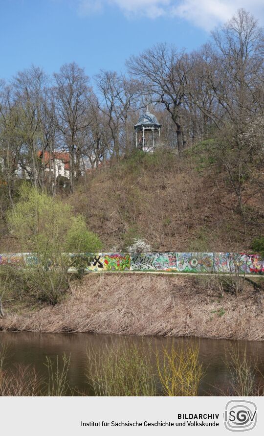 Blick zur Muldenwarte in Zwickau.