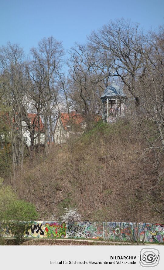 Blick zur Muldenwarte in Zwickau.