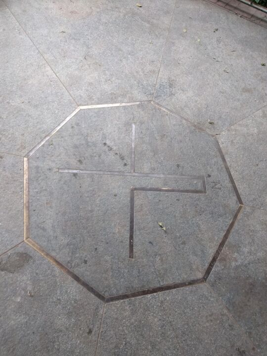 Der Fußboden in der Muldenwarte am Knappengrund in Zwickau.