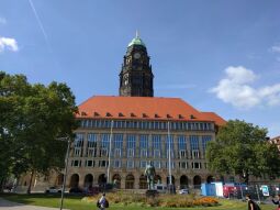 Das Rathaus in Dresden.