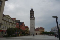 Der Reichenturm am Kornmarkt in Bautzen.