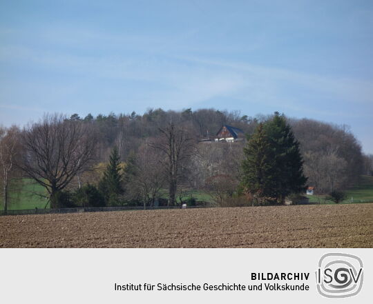 Blick zur Gaststätte auf der Koitsche bei Hörnitz.