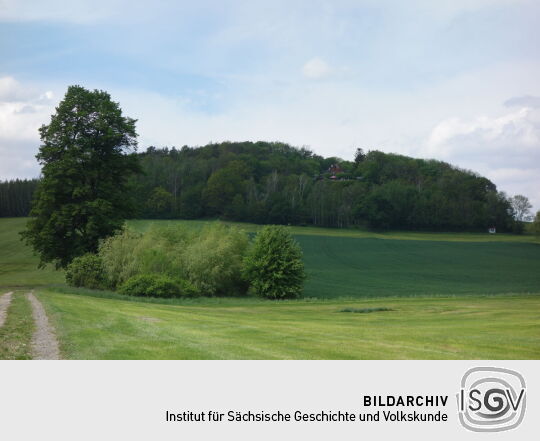 Blick zur Gaststätte auf der Koitsche bei Hörnitz.