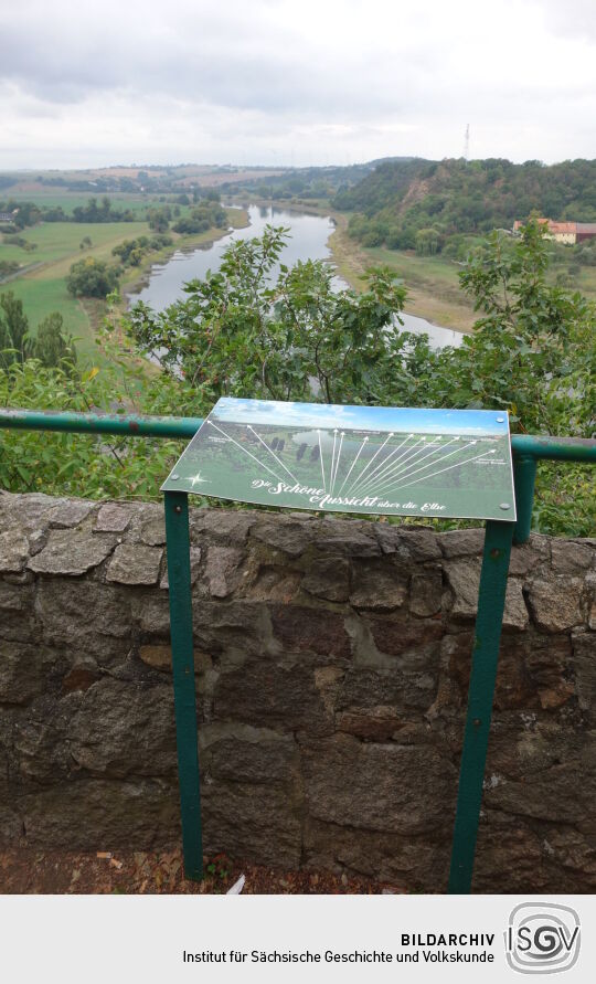 Der Aussichtspunkt Schöne Aussicht in Diesbar-Seußlitz.