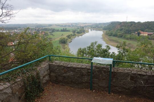 Der Aussichtspunkt Schöne Aussicht in Diesbar-Seußlitz.