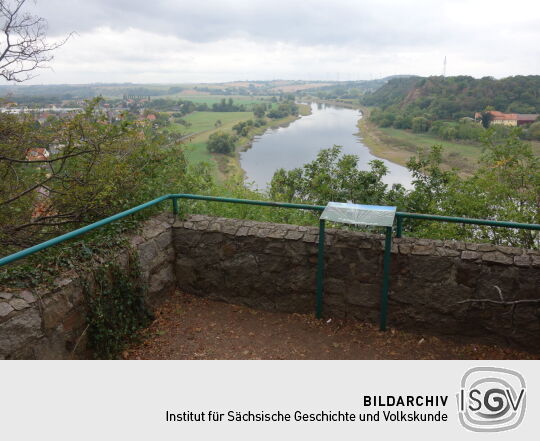 Der Aussichtspunkt Schöne Aussicht in Diesbar-Seußlitz.