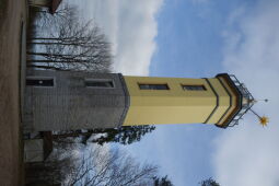 Der Aussichtsturm auf dem Monumentberg bei Hohendubrau-Groß Radisch.