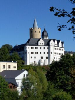 Schloss Wildeck mit dem Bergfried Dicker Heinrich in Zschopau.