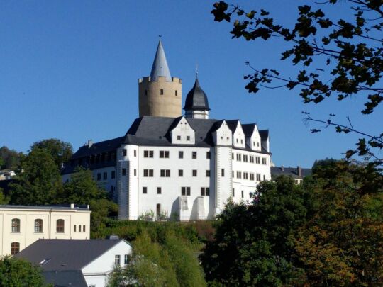 Schloss Wildeck mit dem Bergfried Dicker Heinrich in Zschopau.