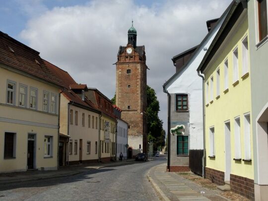 Der Hallesche Turm in Delitzsch.
