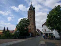 Der Breite Turm in Delitzsch.
