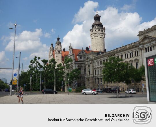 Das Neue Rathaus in Leipzig.