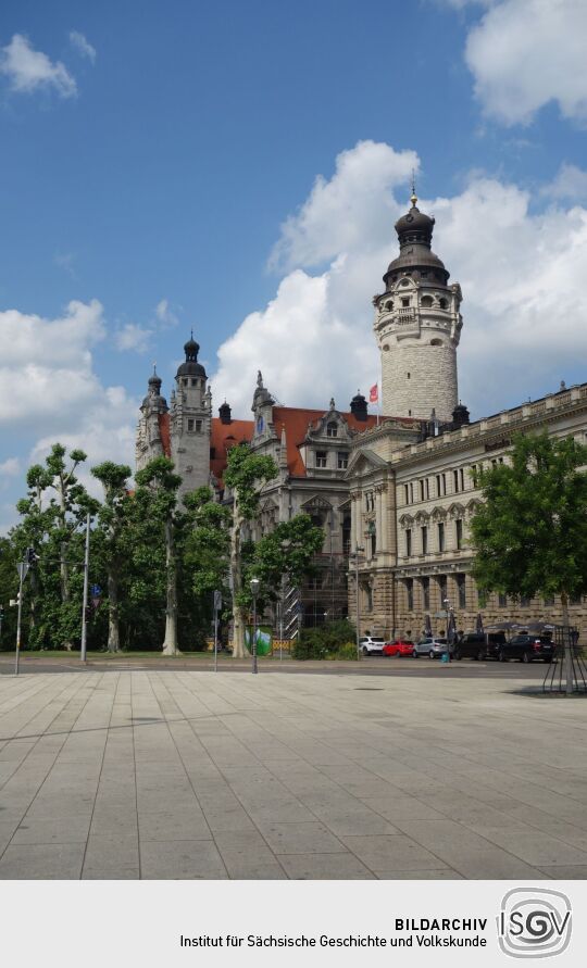 Das Neue Rathaus in Leipzig.