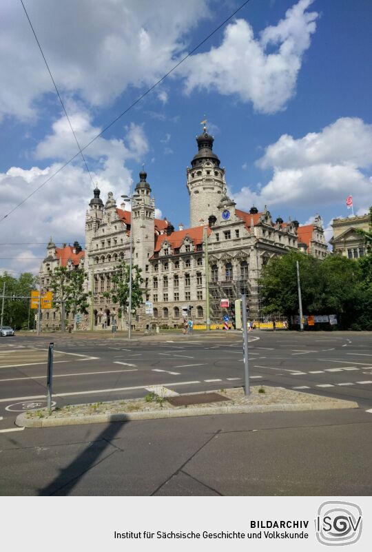 Das Neue Rathaus in Leipzig.
