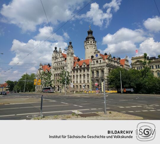 Das Neue Rathaus in Leipzig.