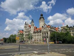 Das Neue Rathaus in Leipzig.
