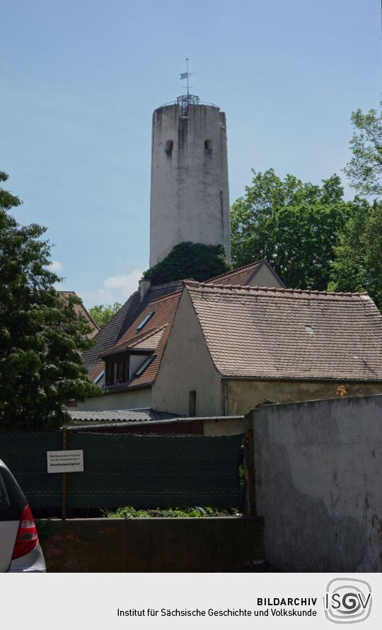 Historischer Wachturm an der ehemaligen Amts- und Ratsfronfeste in Oschatz.