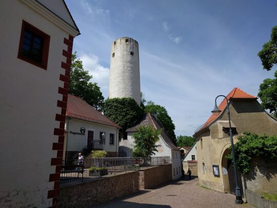 Historischer Wachturm an der ehemaligen Amts- und Ratsfronfeste in Oschatz.
