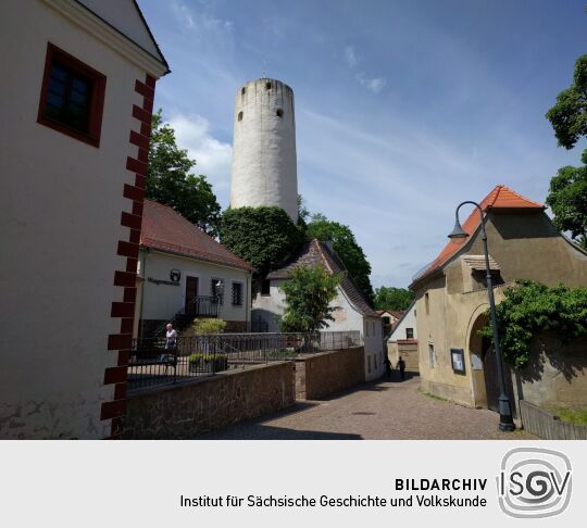 Historischer Wachturm an der ehemaligen Amts- und Ratsfronfeste in Oschatz.
