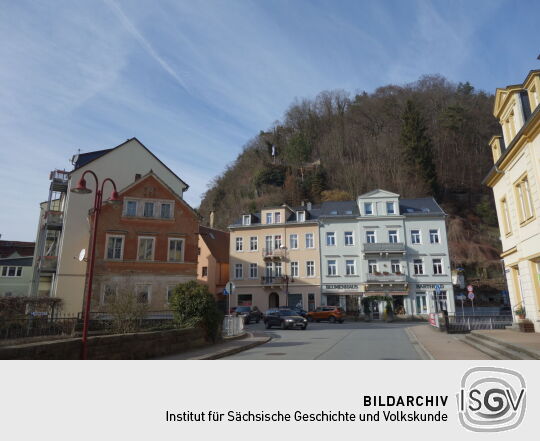 Die Aussichtsterrasse am Schlossberg in Bad Schandau.