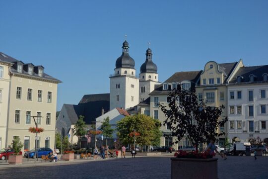 Die Kirche St. Johannis in Plauen ist die evangelische Hauptkirche der Stadt.