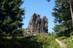 Bild: Der Aussichtsfelsen Hoher Stein bei Erlbach (Vysoký kámen, Kraslice).